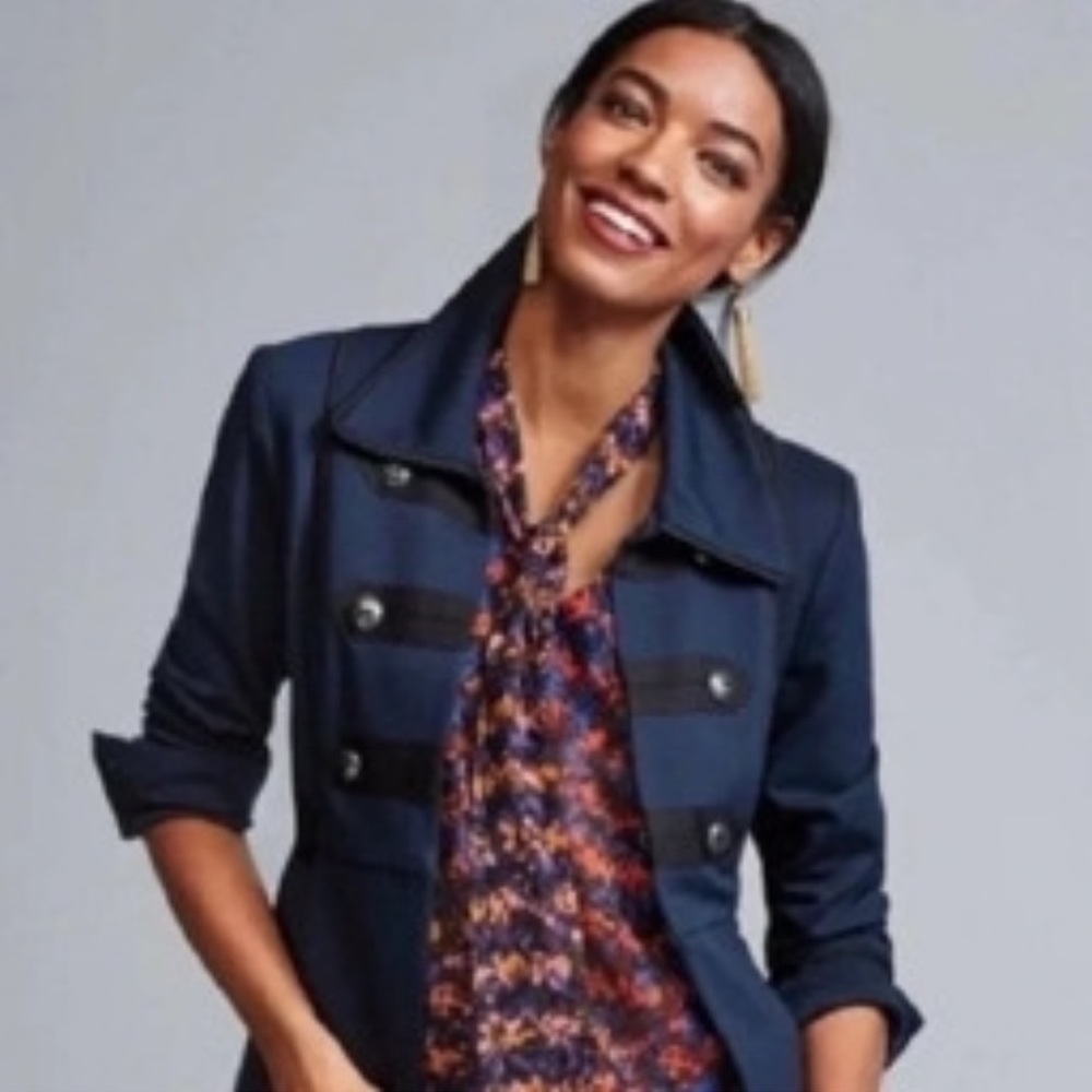 Cabi Navy Military Jacket